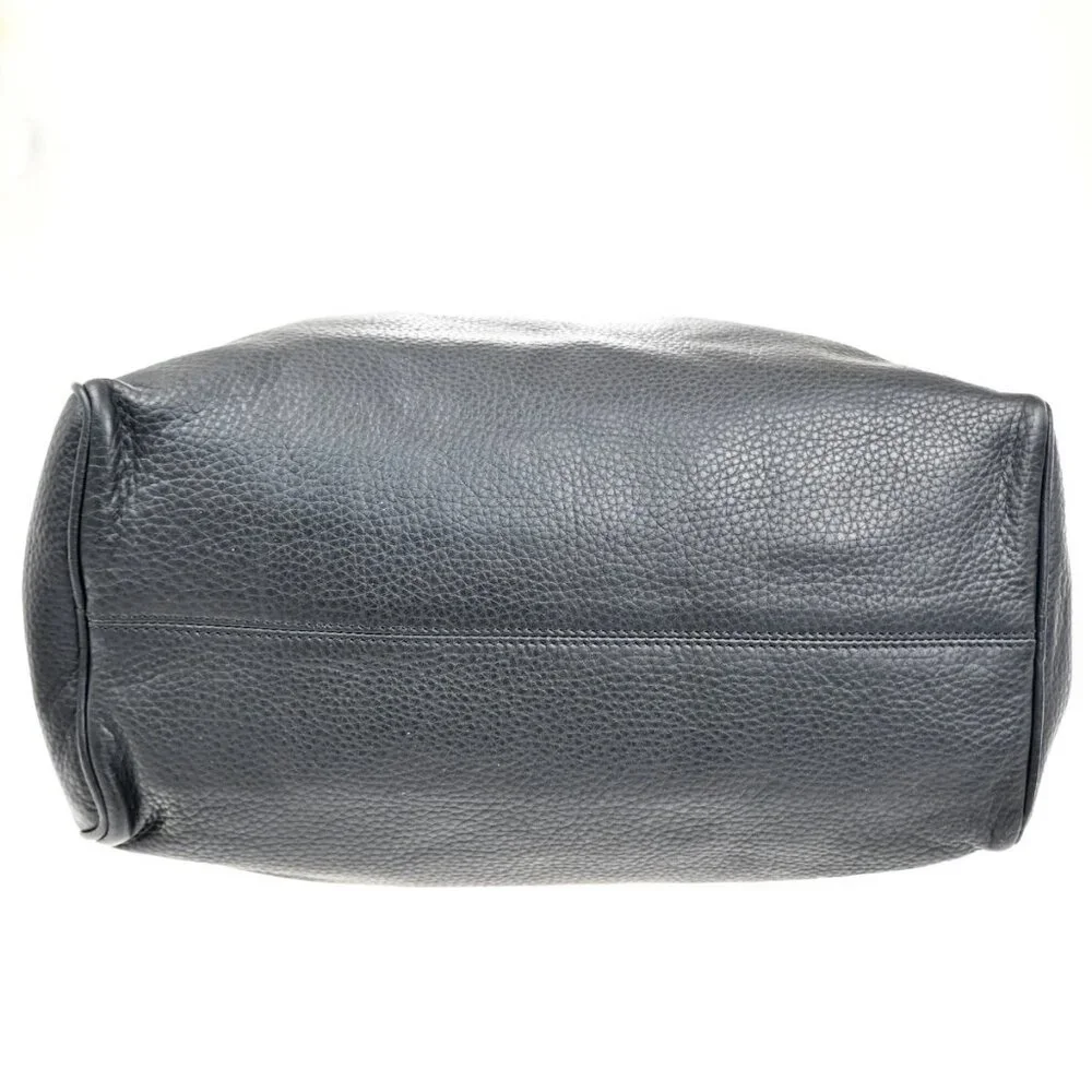 LOEWE Logo Anagram 2Way Shoulder Hand Bag Leather Black GHW Spain 95RL702 - Picture 5 of 16